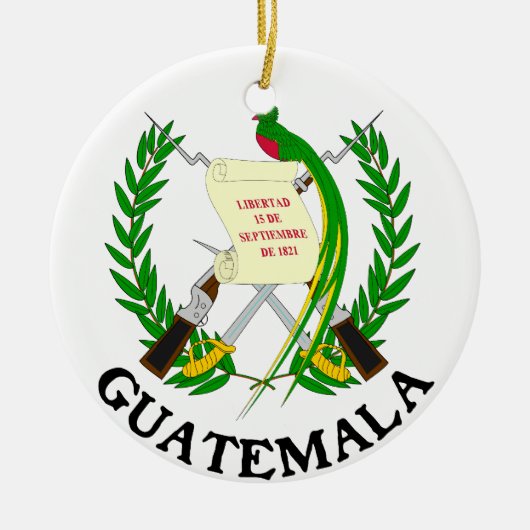 GUATEMALA - embleem/vlag/wapen/symbool Keramisch Ornament (Voorkant)