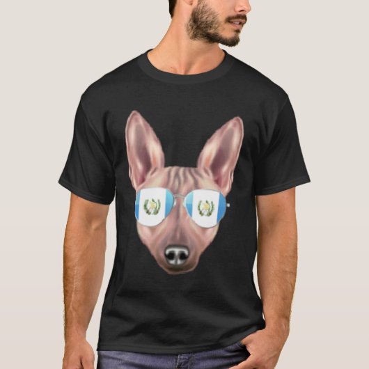 Guatemala Flag American Hairless Terrier Guatemala T-shirt (Voorkant)