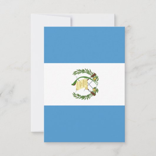 Guatemala flag  bedankkaart (Voorkant)