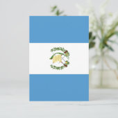 Guatemala flag  bedankkaart (Staand voorkant)