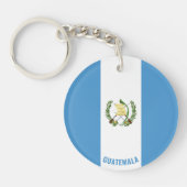 Guatemala Flag Charming Patriotic Sleutelhanger (Voorkant)