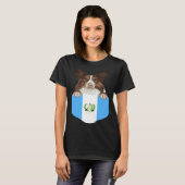 Guatemala Flag Collie Dog In Pocket T-shirt (Voorkant volledig)