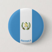Guatemala Flag Cute Patriotic Ronde Button 5,7 Cm (Voorkant)