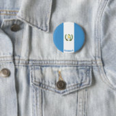 Guatemala Flag Cute Patriotic Ronde Button 5,7 Cm (In situ)
