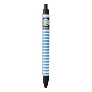 Guatemala Flag Cute Patriotic Zwarte Inkt Pen