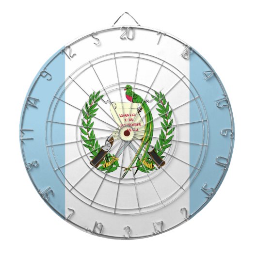 Guatemala Flag Emblem Dartbord (Voorkant)
