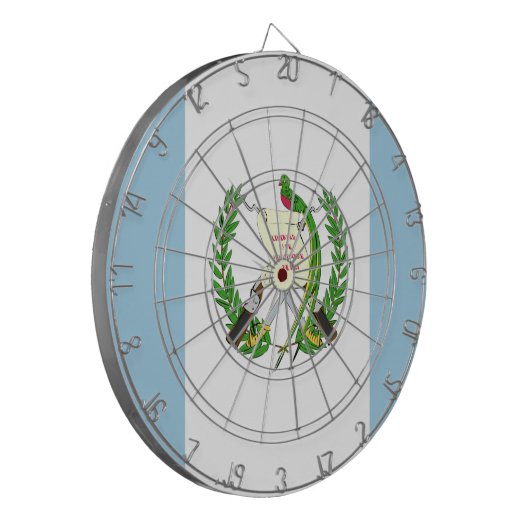 Guatemala Flag Emblem Dartbord (Voorkant Links)