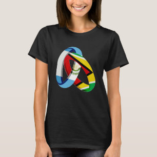 Guatemala Flag Guyana Grown Ring Marriage Weduwsch T-shirt