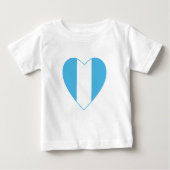 Guatemala Flag Hart T-shirt (Voorkant)