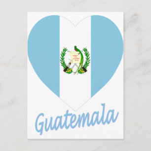 Guatemala Flag Heart Briefkaart