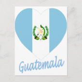 Guatemala Flag Heart Briefkaart (Voorkant)