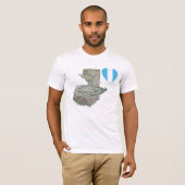 Guatemala Flag Heart en Map T-Shirt (Voorkant volledig)