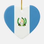 Guatemala Flag Heart Ornament (Achterkant)