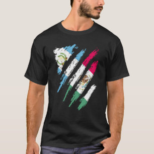 Guatemala Flag Mexico Groot Patriot Land Stripe T-shirt