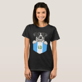 Guatemala Flag Pointer Dog In Pocket T-shirt (Voorkant volledig)