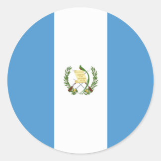 Guatemala flag ronde sticker