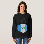 Guatemala Flag Scottish Terrier Dog In Pocket Trui (Voorkant volledig)