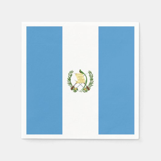 Guatemala flag servet (Voorkant)