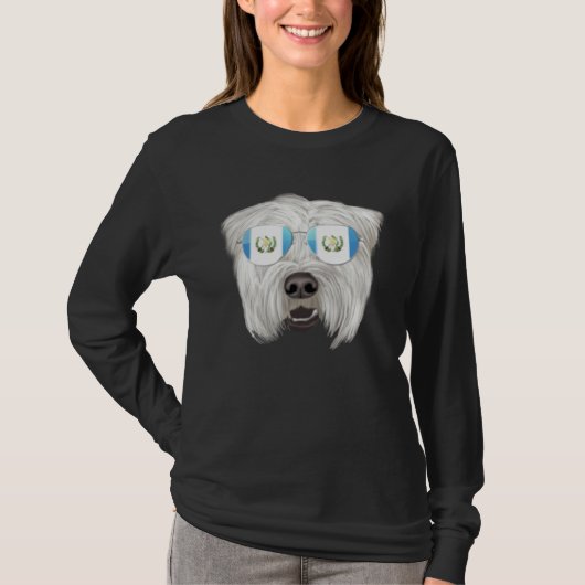 Guatemala Flag Soft Coated Wheaten Terrier Guatema T-shirt (Voorkant)