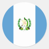 Guatemala Flag Sticker (Voorkant)