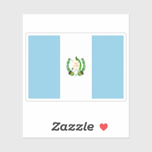 Guatemala Flag Sticker (Vel)