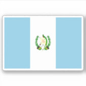 Guatemala Flag Sticker (Voorkant)