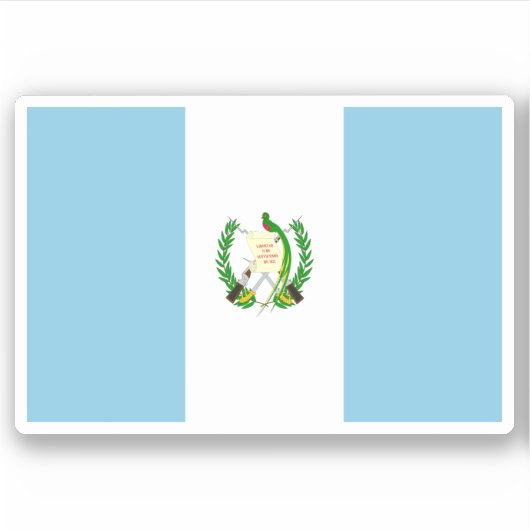 Guatemala Flag Sticker (Voorkant)