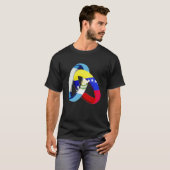 Guatemala Flag Venezuela Grown Ring Marriage Weddi T-shirt (Voorkant volledig)