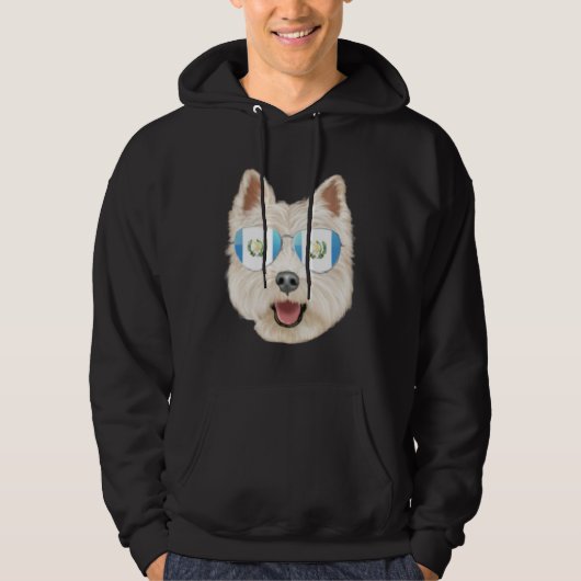 Guatemala Flag West Highland White Terrier Guatema Hoodie (Voorkant)