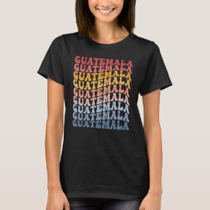 Guatemala Groovy Retro Guatemala T-shirt