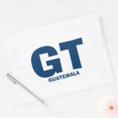 Guatemala GT Ovale Sticker (Envelop)