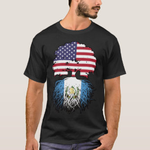 Guatemala Guatemala Amerikaans-Amerikaanse vlag T-shirt