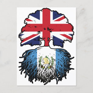 Guatemala Guatemala Brits - Brits - Bergoldvlag Briefkaart