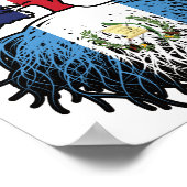 Guatemala Guatemala Brits - Brits - Bergoldvlag Poster (Hoek)