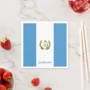 Guatemala & Guatemala Vlag partij mode/sport fan Servet