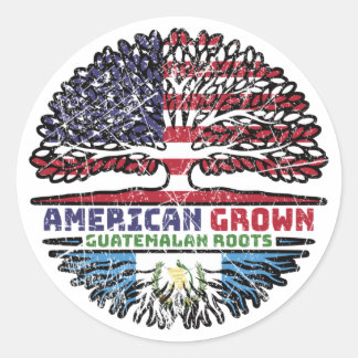 Guatemala Guatemalan US American USA United States Ronde Sticker
