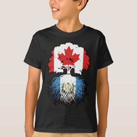 Guatemala Guatemalteekse Canadese bomen in Canada T-shirt (Voorkant)