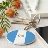 Guatemala (Guatemalteekse vlag) Sleutelhanger (Zijkant)