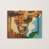 GUATEMALA, HUEHUETENANGO Retro poster Legpuzzel (Horizontaal)