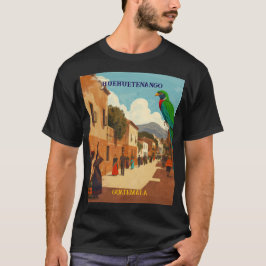 GUATEMALA, HUEHUETENANGO Retro poster T-shirt