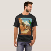 GUATEMALA, HUEHUETENANGO Retro poster T-shirt (Voorkant volledig)