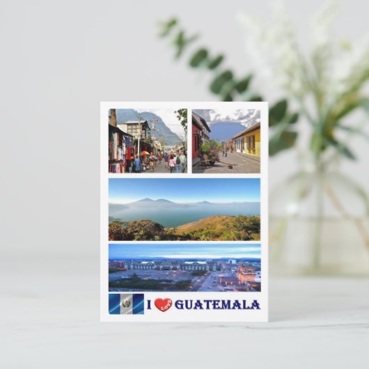 Guatemala - I Love - Briefkaart (Staand voorkant)