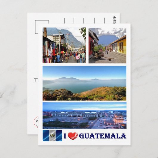 Guatemala - I Love - Briefkaart (Voorkant / Achterkant)