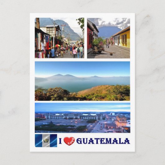 Guatemala - I Love - Briefkaart (Voorkant)