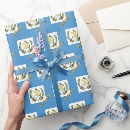 Guatemala inpakpapier, Guatemala vlag Patriots Cadeaupapier (Geschenken)