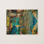 GUATEMALA, IZABAL Retro poster Legpuzzel (Horizontaal)