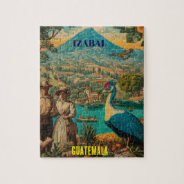 GUATEMALA, IZABAL Retro poster Legpuzzel