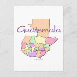 Guatemala-kaart Briefkaart