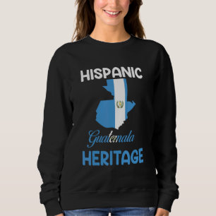 Guatemala-kaart Guatemala Vlag Hispanic Heritage L Trui