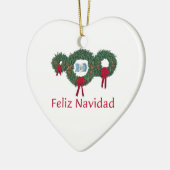 Guatemala Kerstmis 2 Keramisch Ornament (Links)